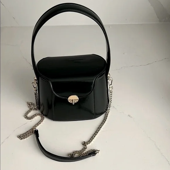 Patent Green Mini Bag - Picture 2 of 8